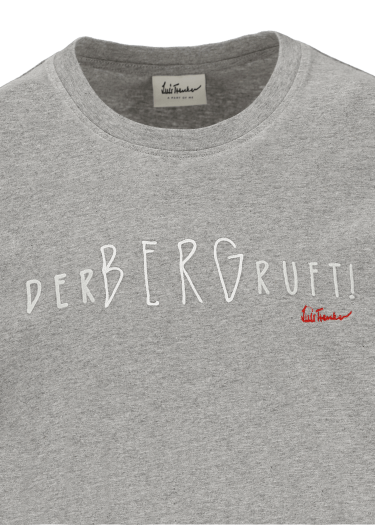 Luis Trenker T-shirt con scritta "Der Berg ruft" Vendita Calda