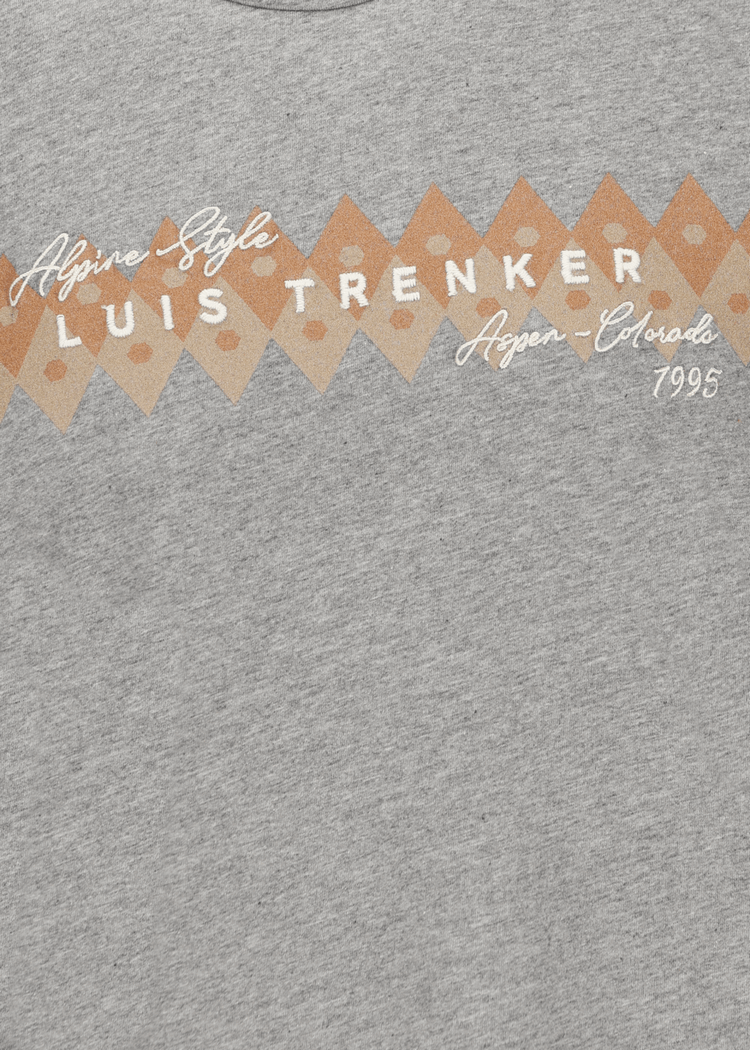 Luis Trenker T-shirt con stampa e ricamo modello Lulapo Vendita Economica