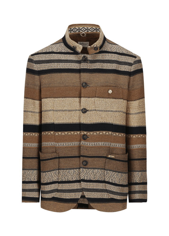 Luis Trenker Blazer in tessuto jacquard con motivo a righe modello Lusandro Vendite stagionali