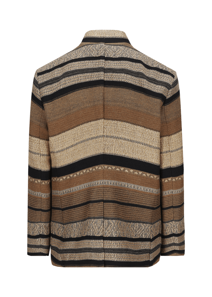 Luis Trenker Blazer in tessuto jacquard con motivo a righe modello Lusandro Vendite stagionali