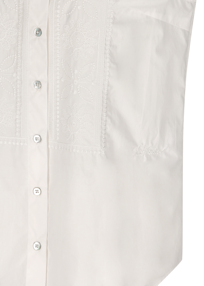 Luis Trenker Blusa in cotone smanicata modello Lubetta Nuovi prodotti