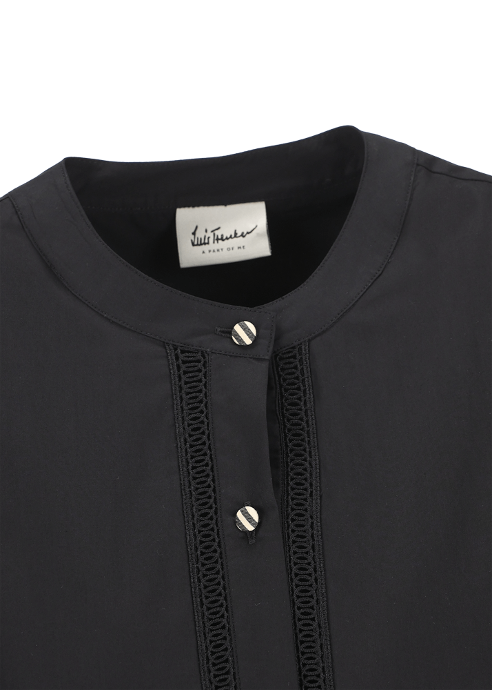 Luis Trenker Blusa in cotone con maniche a sbuffo modello Lufanny Liquidazione