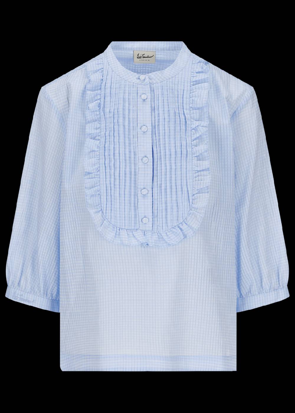 Luis Trenker Blusa in cotone con plastron modello Lufasta Comprane uno, ottenene uno gratis