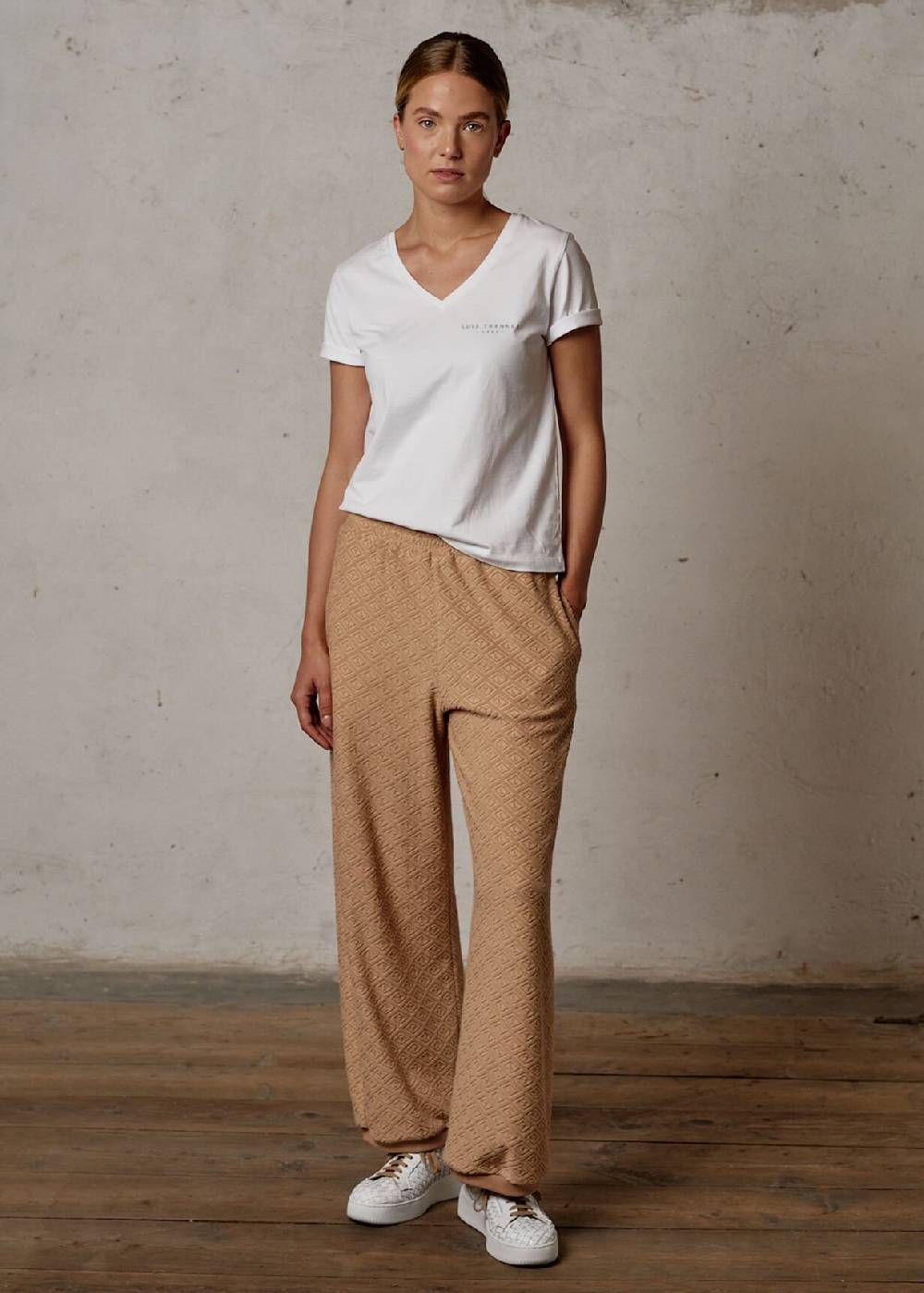 Luis Trenker T-shirt basic in cotone modello Lucarla ACQUISTA ORA
