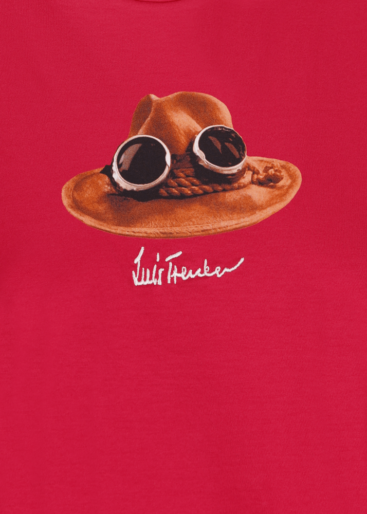 Luis Trenker T-shirt con grafica iconica raffigurante "Il Cappello" Offerta speciale della fabbrica