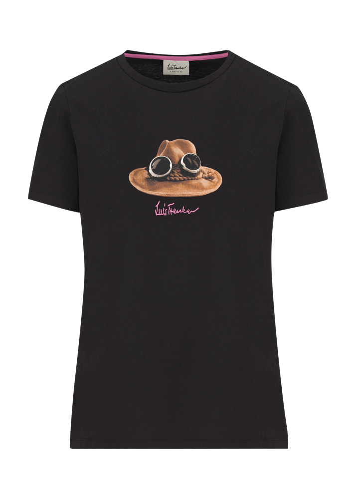 Luis Trenker T-shirt con grafica iconica raffigurante "Il Cappello" Fino al 55% di sconto
