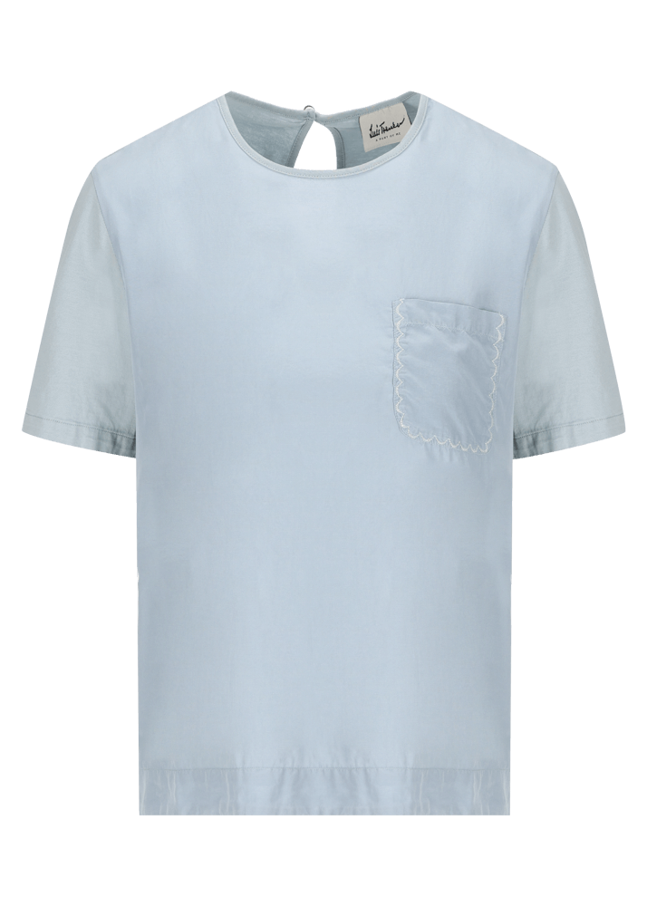 Luis Trenker T-shirt con taschino ricamato modello Lutanja