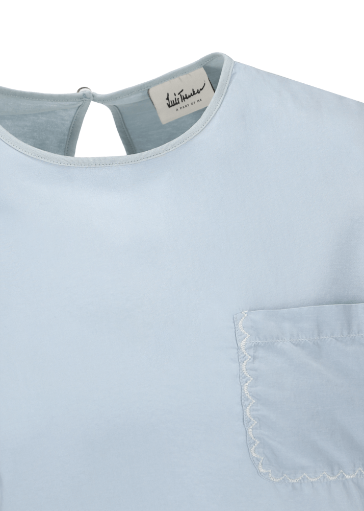Luis Trenker T-shirt con taschino ricamato modello Lutanja 50% di sconto con spedizione gratuita
