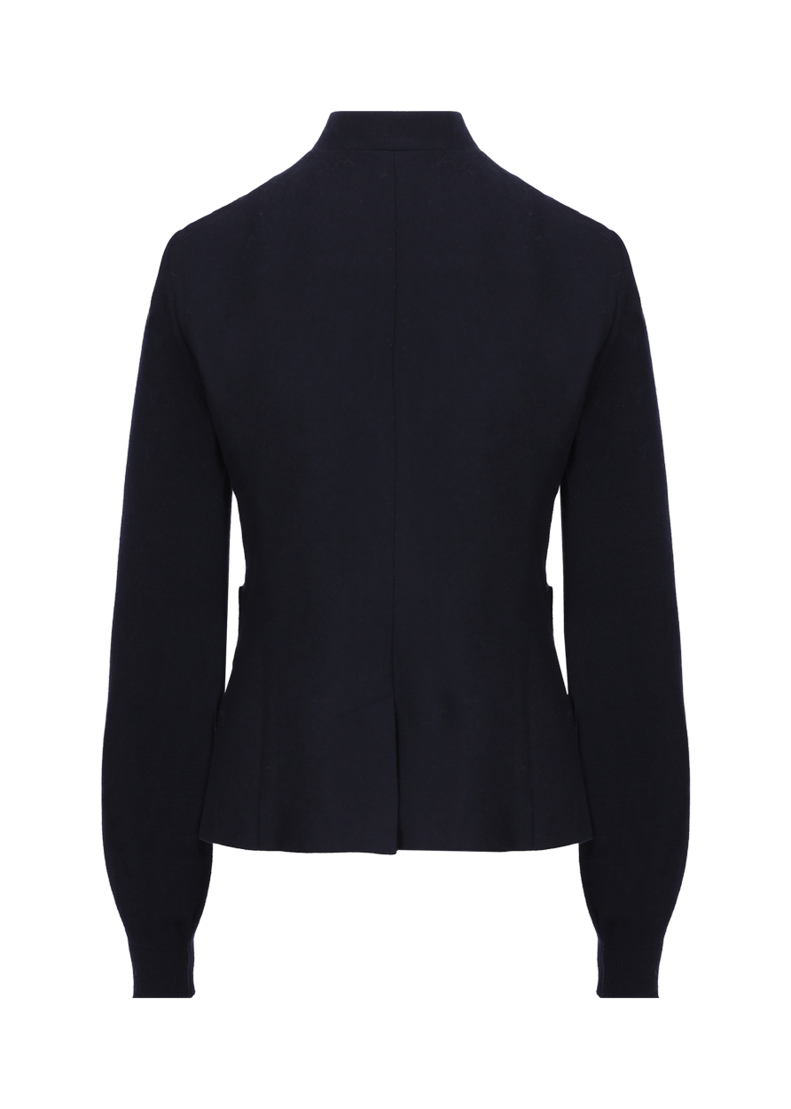 Luis Trenker Blazer di flanella con maniche lavorate a maglia modello Luranda Officina