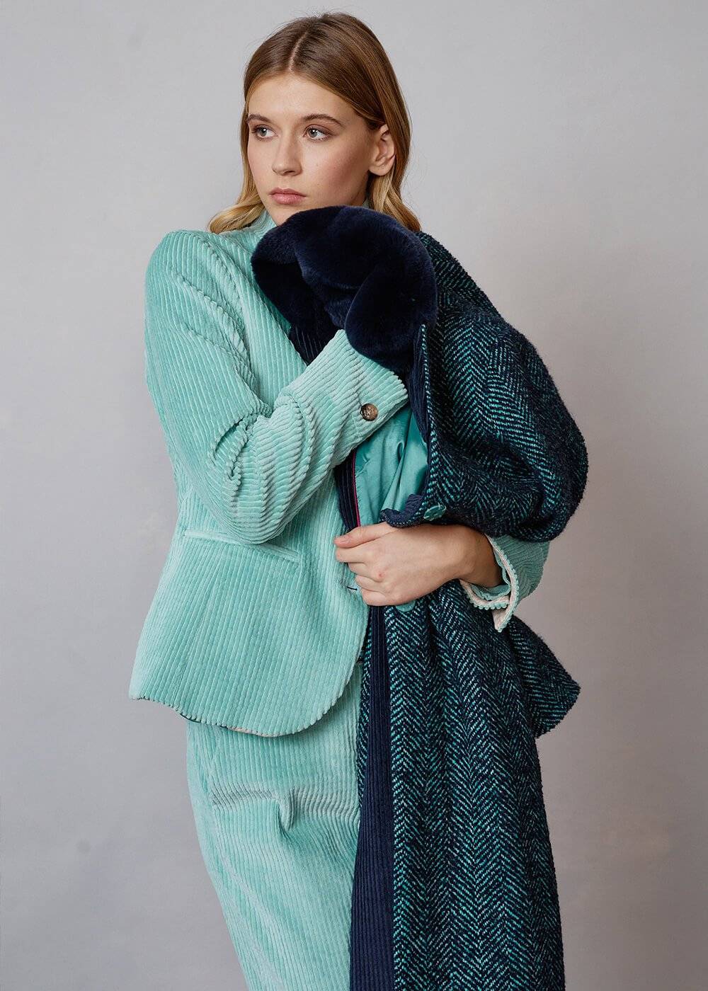 Luis Trenker Cappotto con collo di pelliccia modello Ludani Duty-free