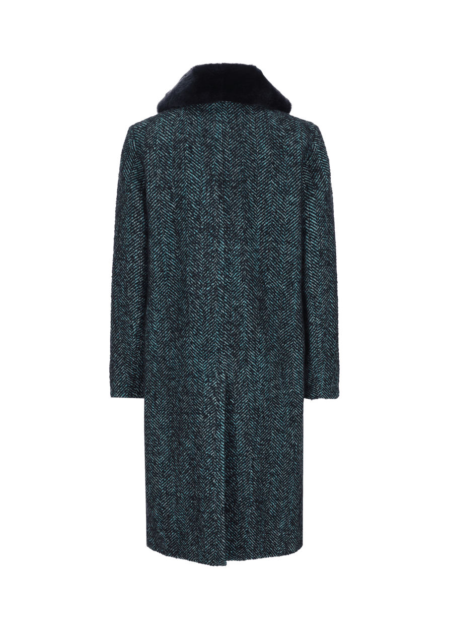 Luis Trenker Cappotto con collo di pelliccia modello Ludani Duty-free