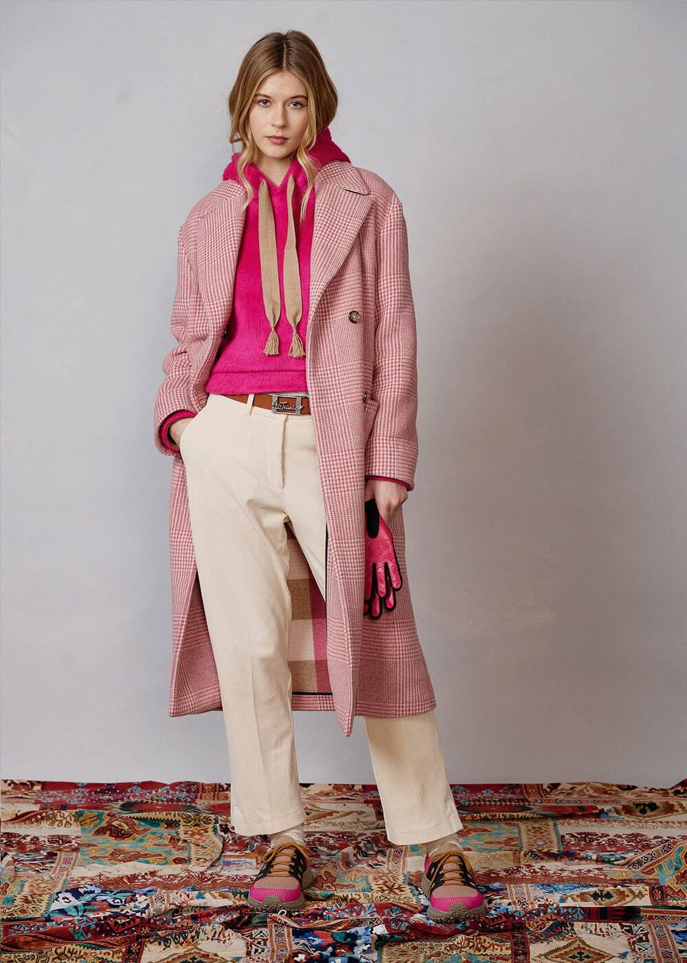 Luis Trenker Cappotto con motivo pied-de-poule modello Lualissa 50% di sconto per tempo limitato