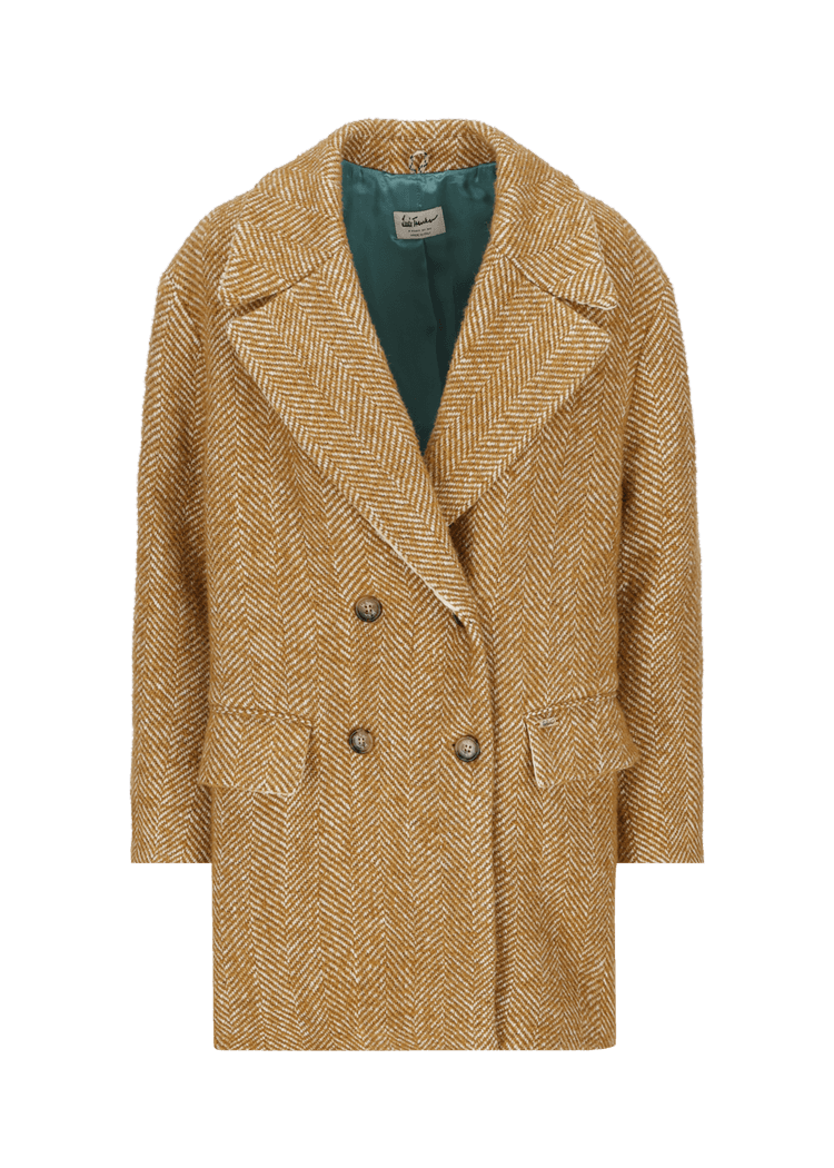 Luis Trenker Cappotto caban in misto lana modello Lumarta Nuovo