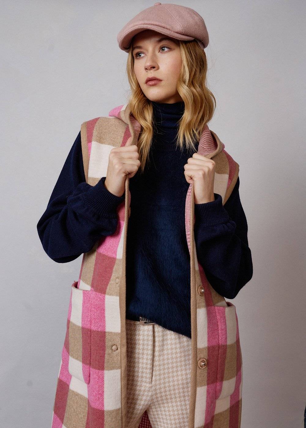 Luis Trenker Gilet double-face in misto lana modello Luelena Promozione