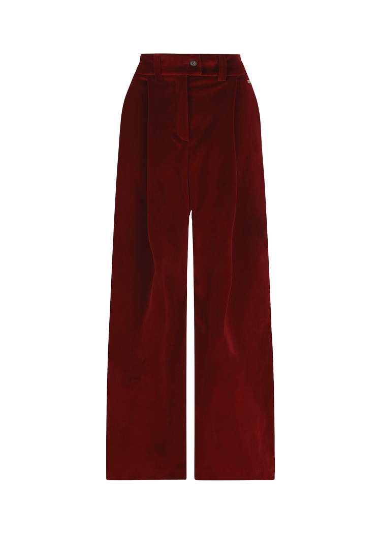 Luis Trenker Pantaloni di velluto plissettati modello Luxara Consegna Veloce