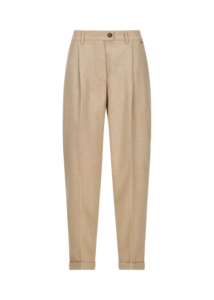 Luis Trenker Pantaloni carrot fit in flanella modello Luloretta Affare Del Giorno