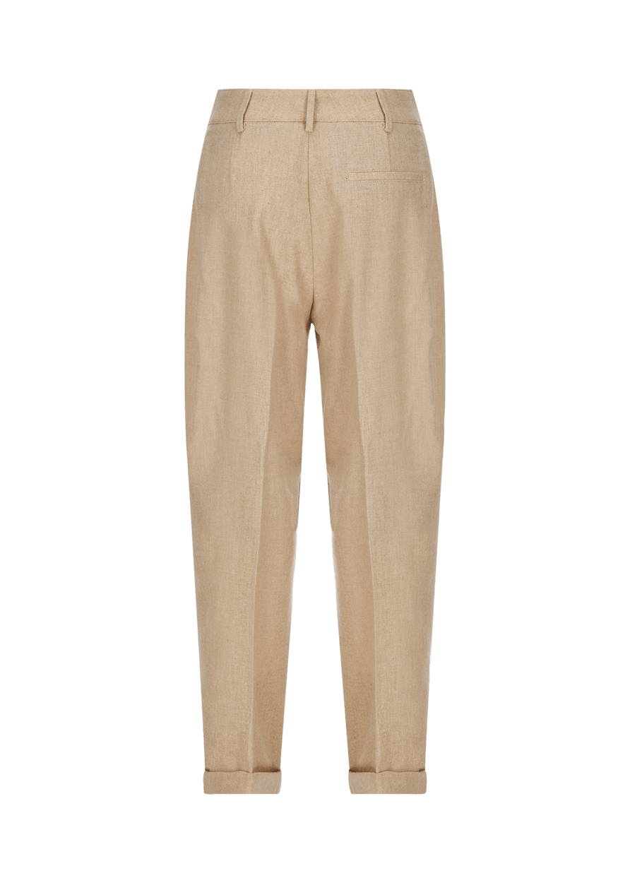 Luis Trenker Pantaloni carrot fit in flanella modello Luloretta Affare Del Giorno