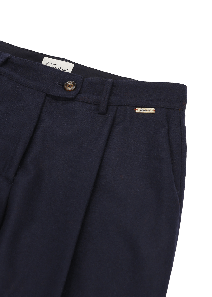 Luis Trenker Pantaloni carrot fit in flanella modello Luloretta Prezzo Ridotto
