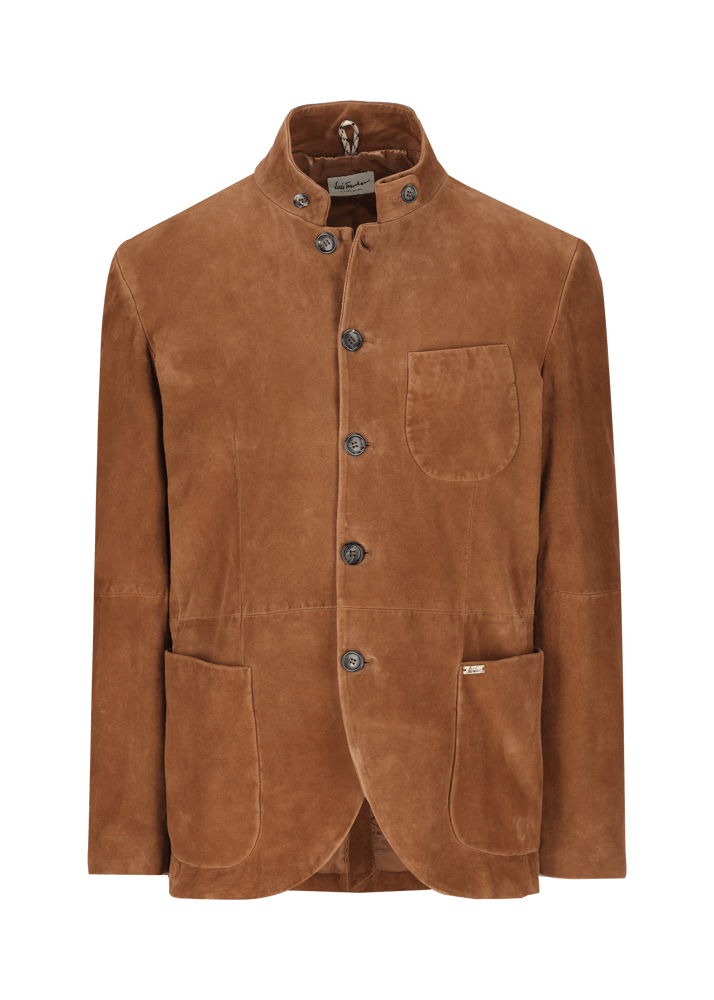 Luis Trenker Blazer in pelle scamosciata modello Lusandro Sconto di tempo limitato