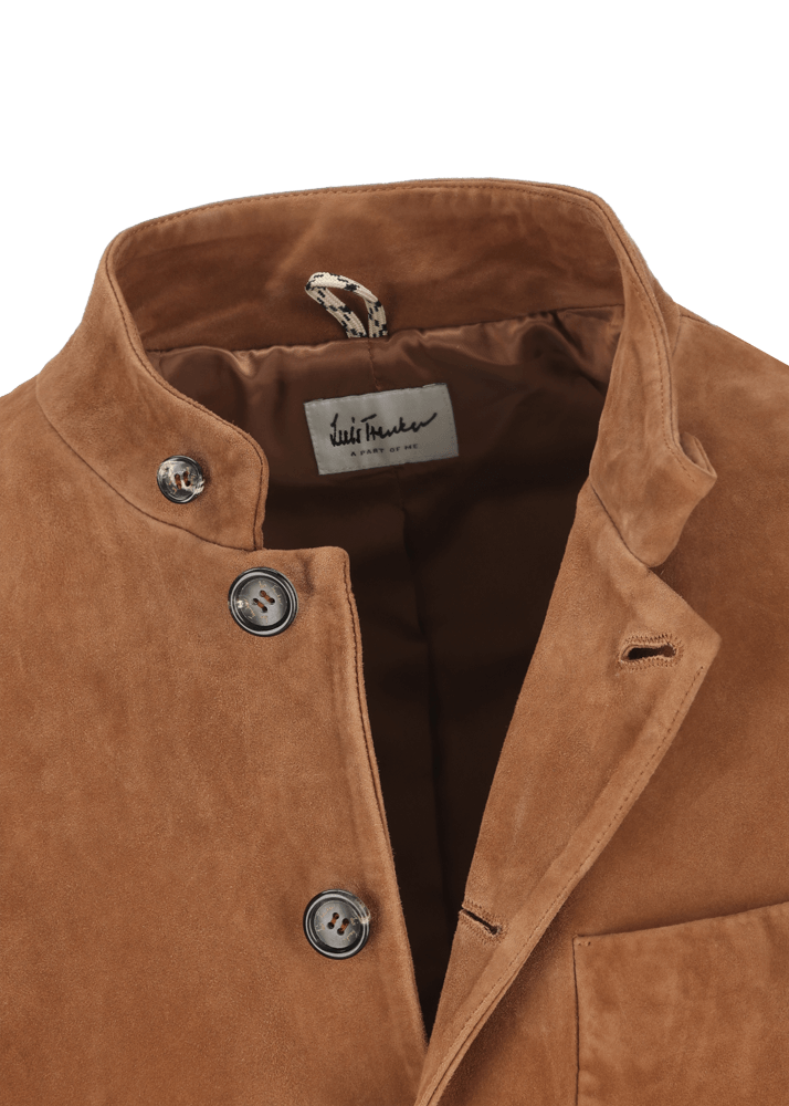 Luis Trenker Blazer in pelle scamosciata modello Lusandro Sconto di tempo limitato