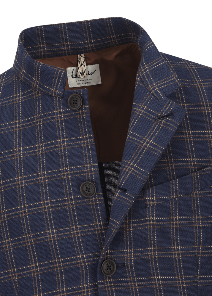 Luis Trenker Blazer con motivo a quadri modello Lusandretto Prezzo di fabbrica
