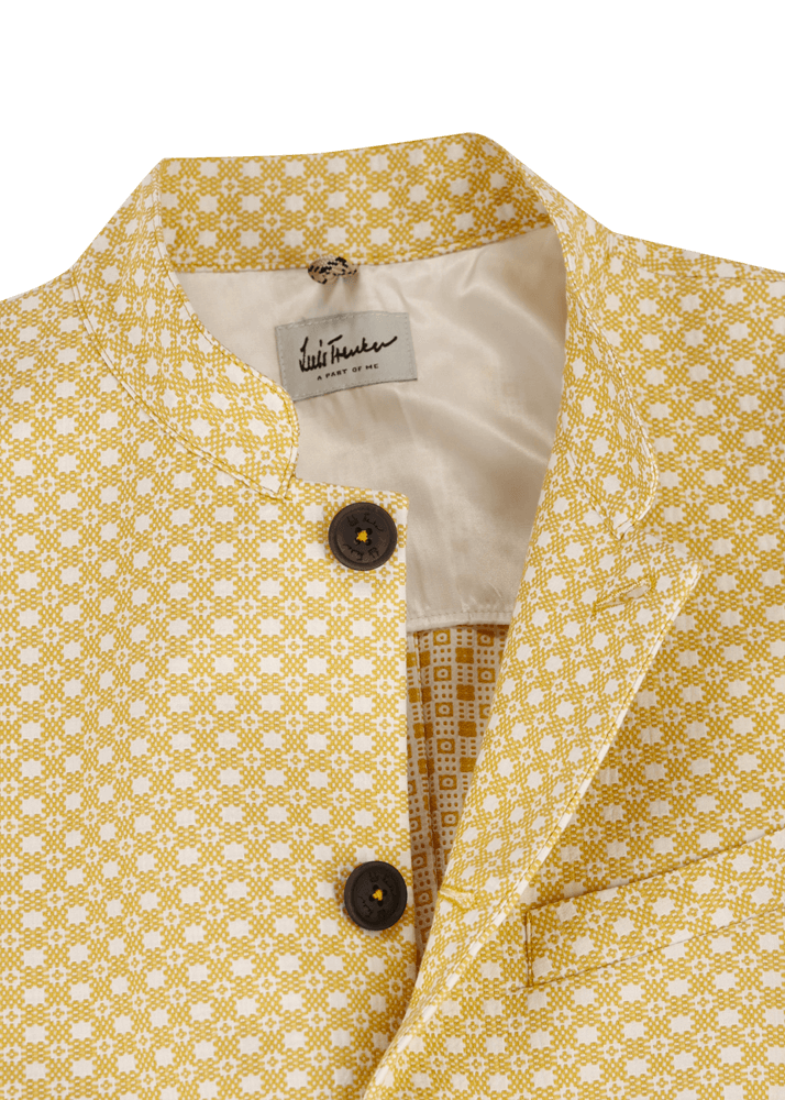 Luis Trenker Blazer in cotone jacquard modello Lusandretto Comprare a buon mercato