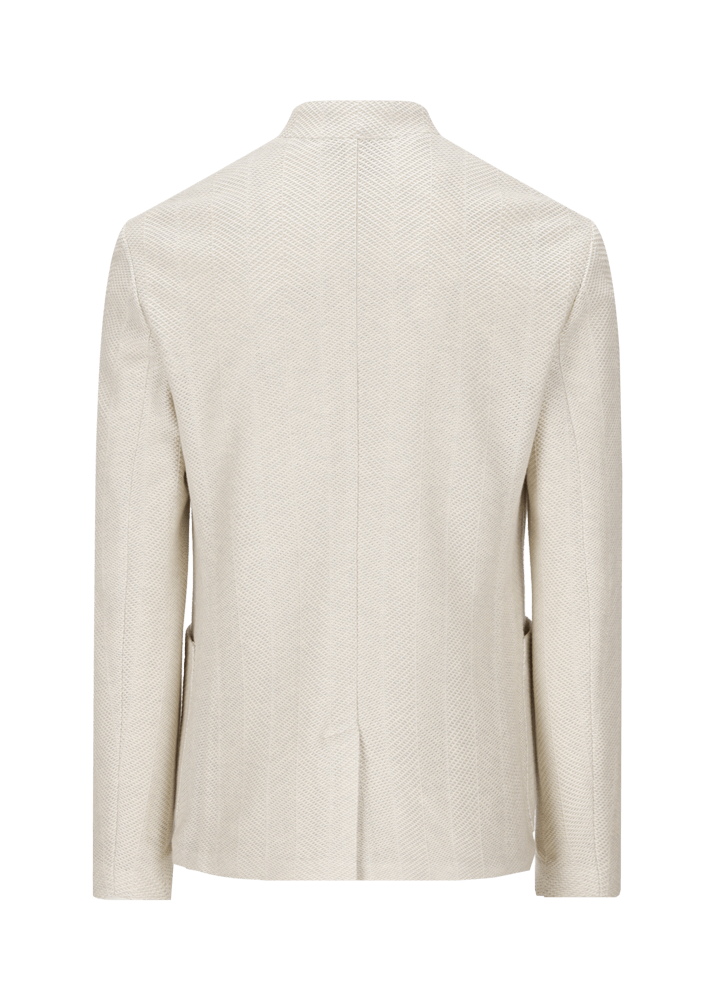 Luis Trenker Blazer in jersey con motivo a spina di pesce modello Luigis Offerta Pasqua