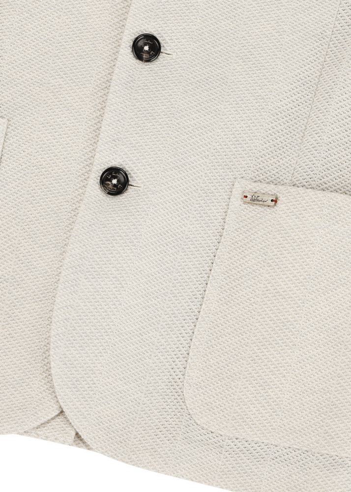 Luis Trenker Blazer in jersey con motivo a spina di pesce modello Luigis Offerta Pasqua