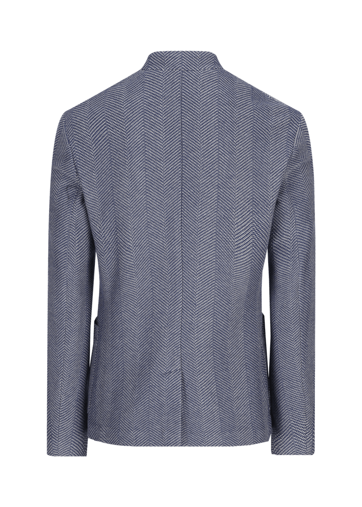 Luis Trenker Blazer in jersey con motivo a spina di pesce modello Luigis Offerta per la Festa della Mamma