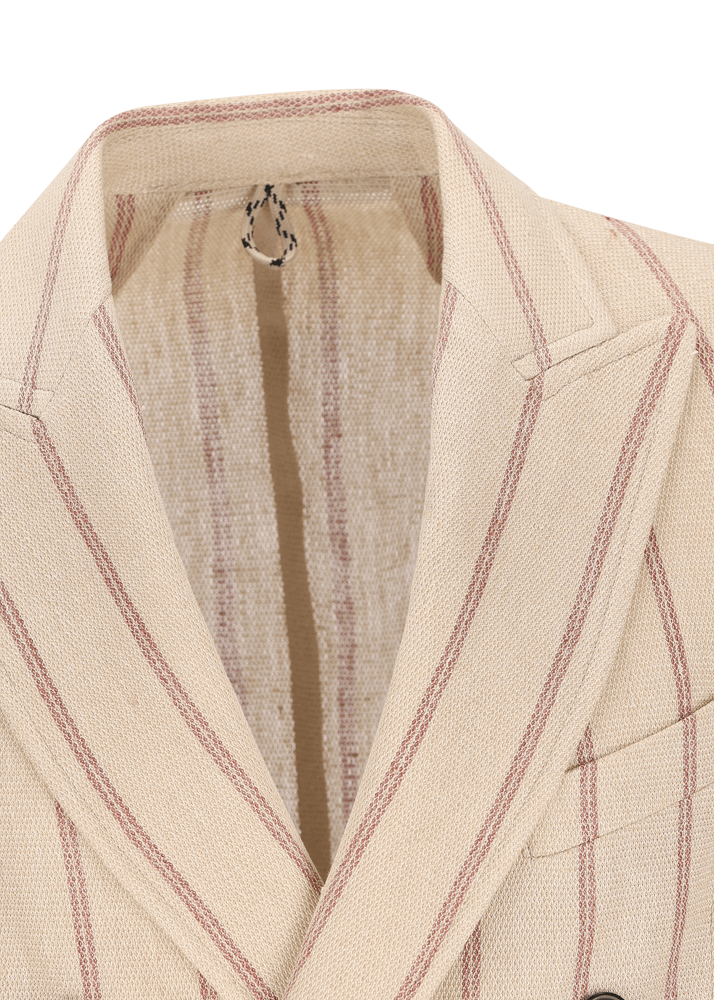 Luis Trenker Blazer in lino con motivo gessato modello Lusimone Offerta San Valentino