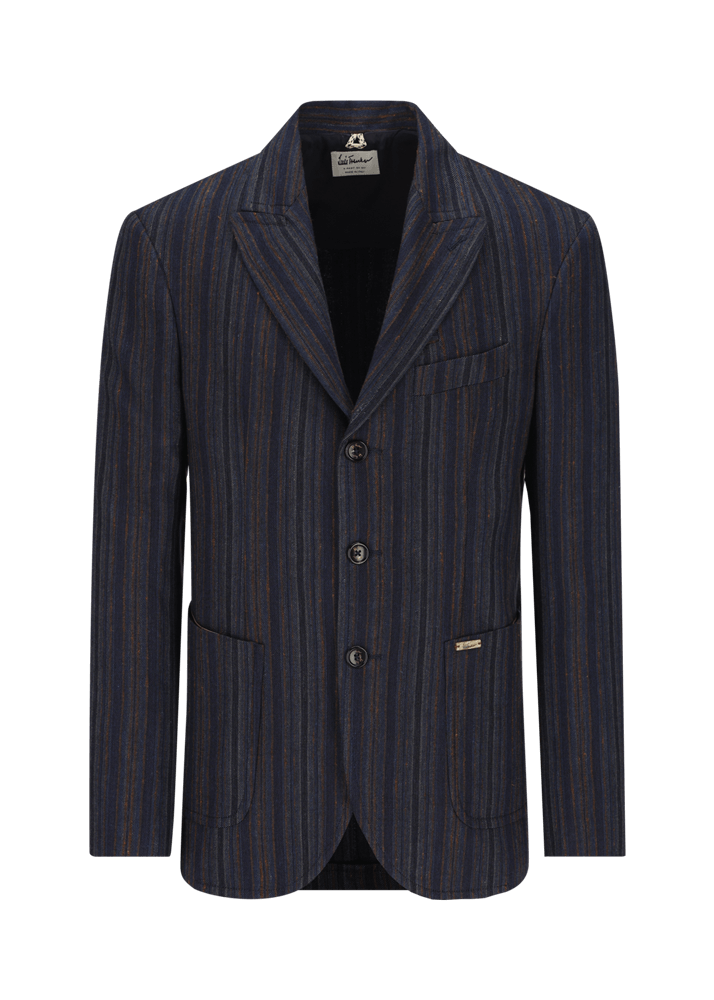 Luis Trenker Blazer con motivo a righe modello Lustefan Offerta Anniversario