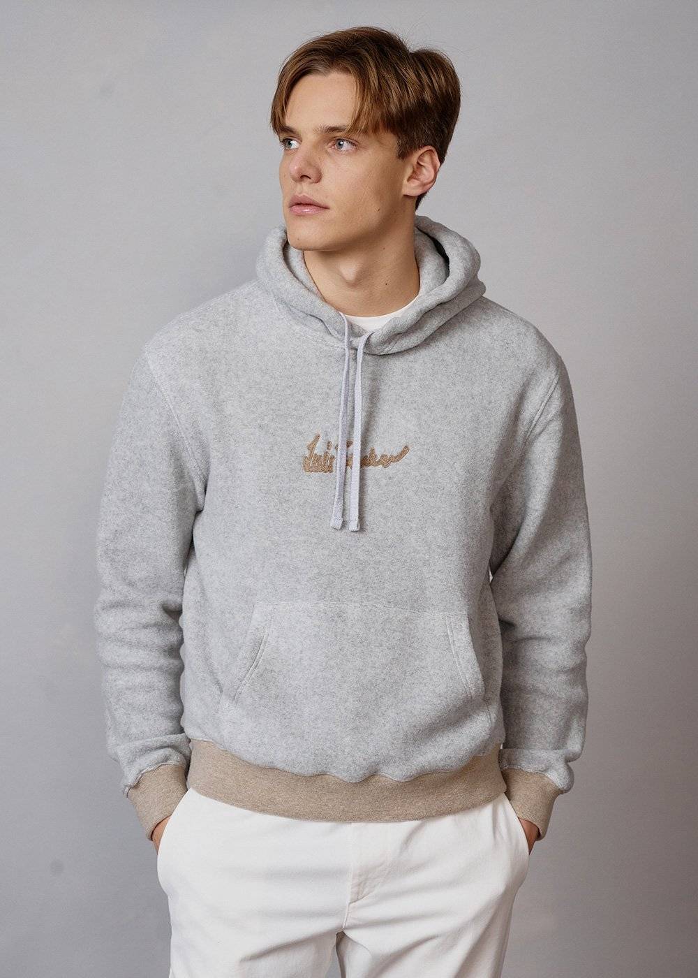 Luis Trenker Felpa con cappuccio con logo modello Luphilipp Lightning offer