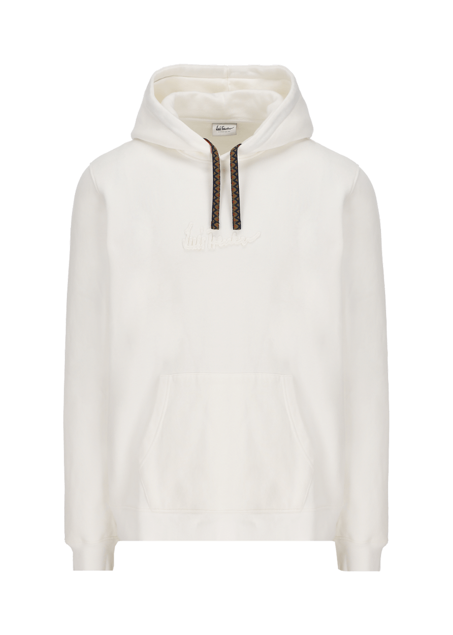 Luis Trenker Felpa con cappuccio con fascia jacquard modello Luphilipp Bestseller