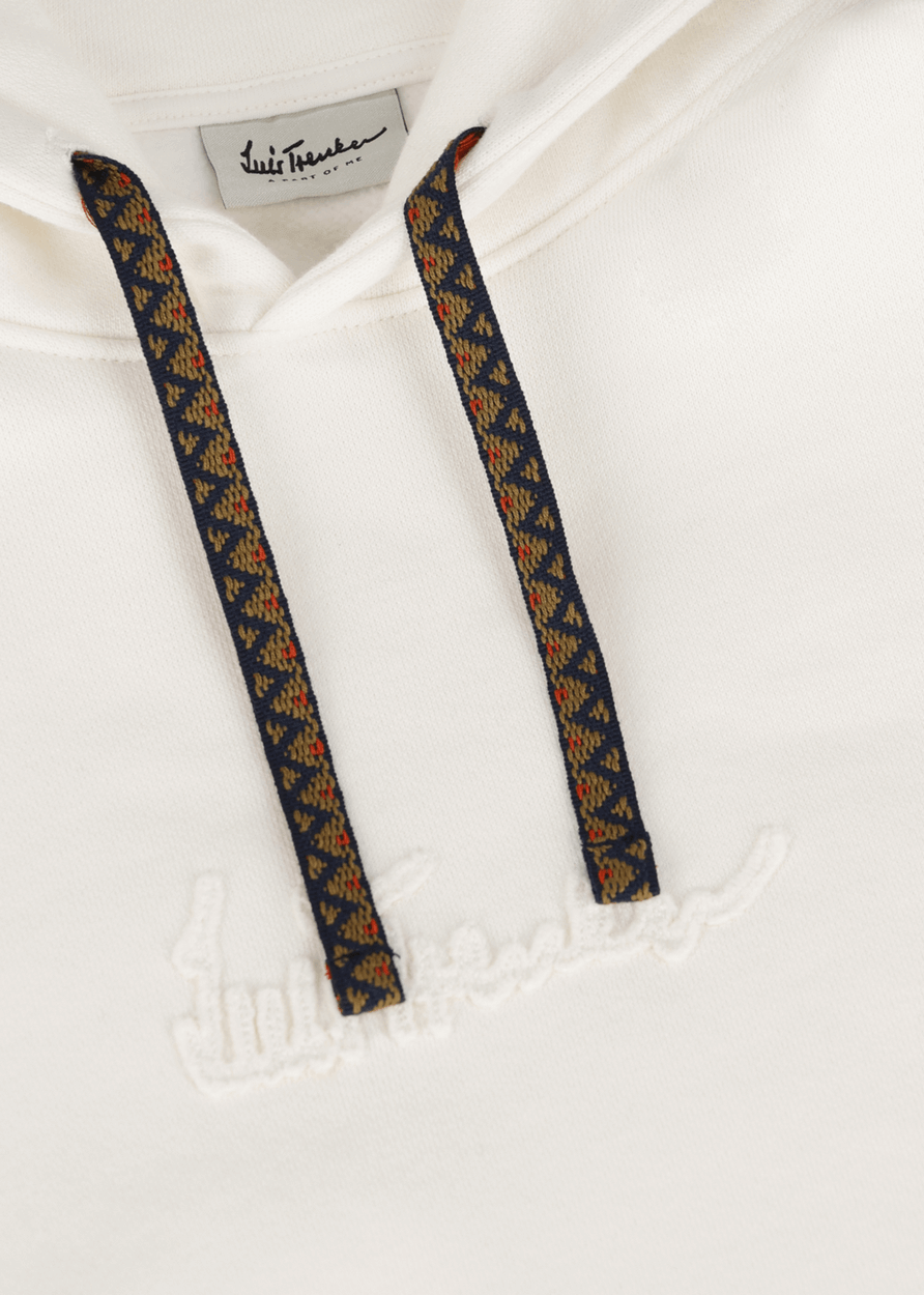 Luis Trenker Felpa con cappuccio con fascia jacquard modello Luphilipp Bestseller