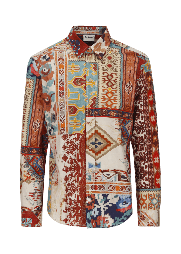 Luis Trenker Camicia con stampa modello Lubodo Prezzo basso