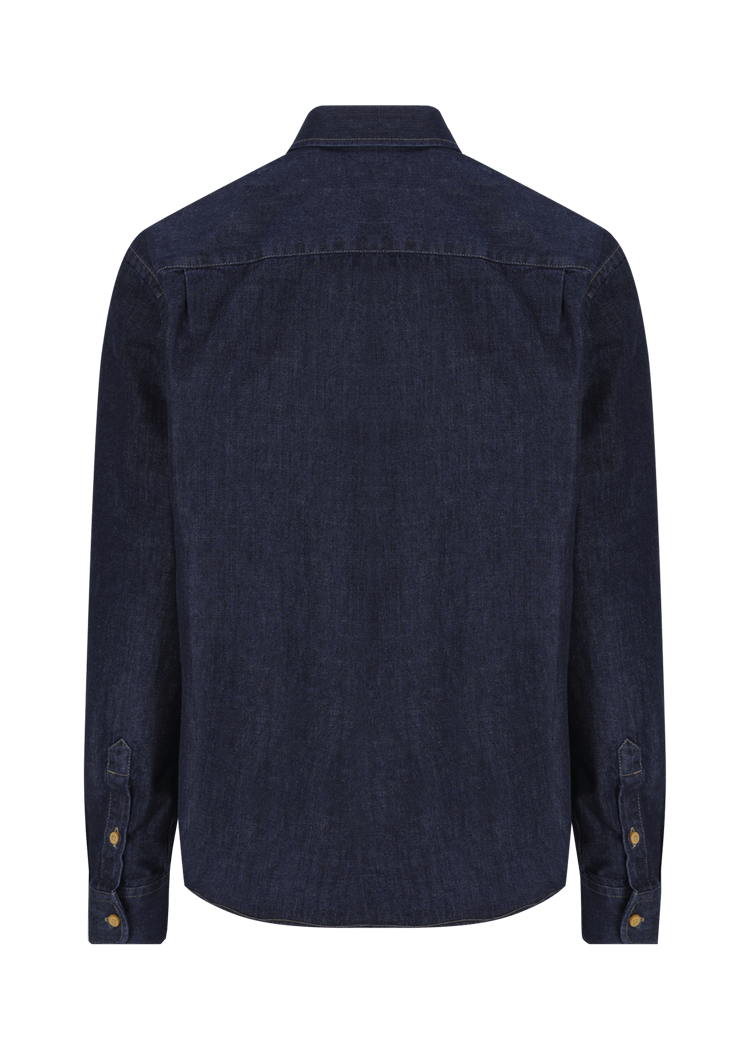 Luis Trenker Camicia button down in denim modello Lubenzio Ritorno libero