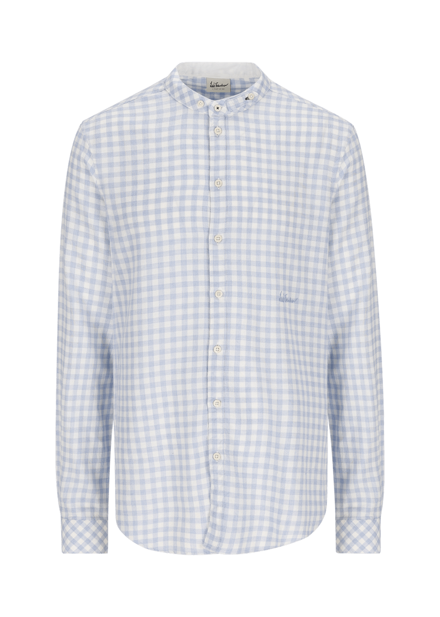 Luis Trenker Camicia con motivo vichy modello Lubernet