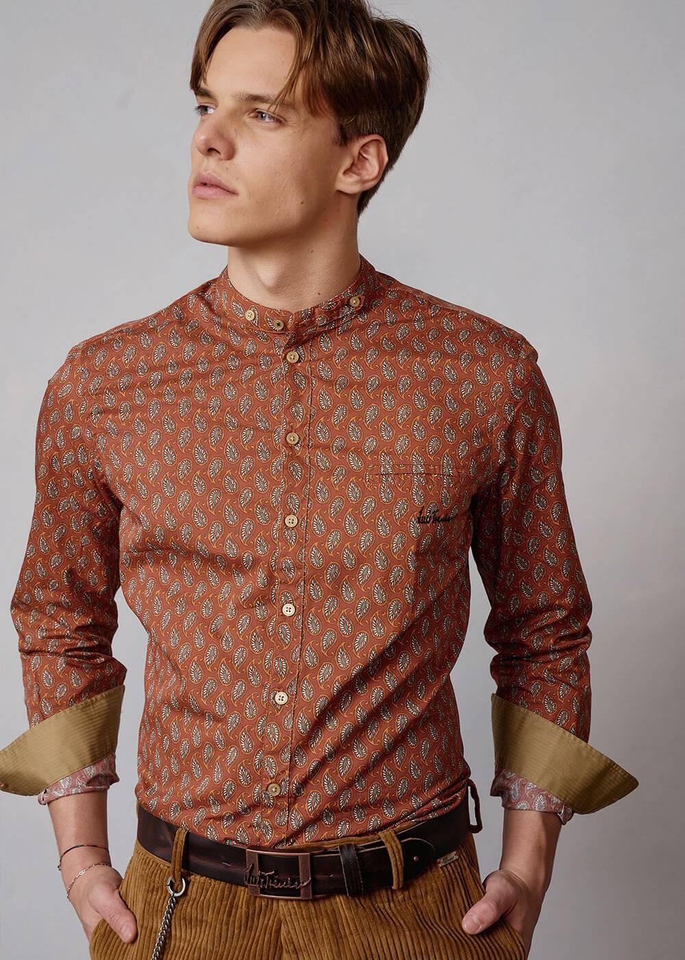 Luis Trenker Camicia con stampa modello Lubernet Latest stili