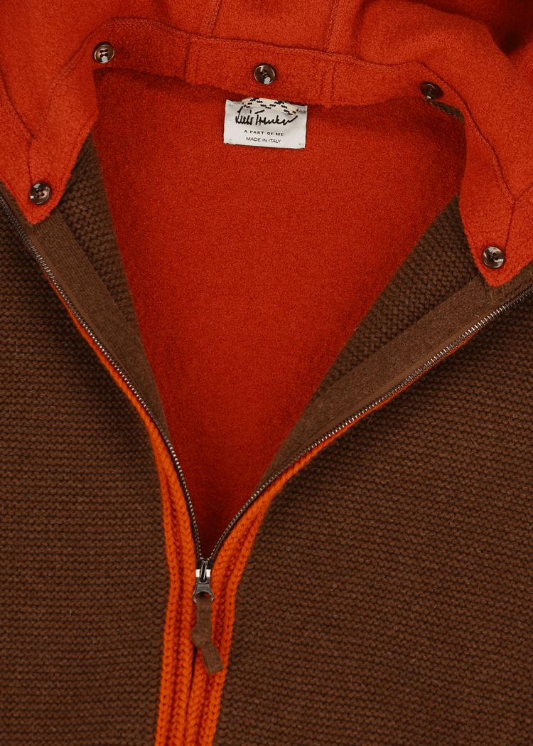 Luis Trenker Cardigan lavorato a maglia con cappuccio modello Luwallace Fino al 65% di sconto