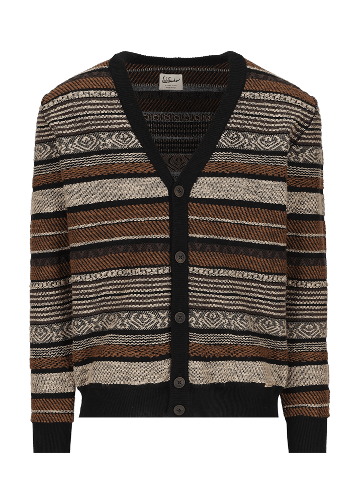 Luis Trenker Cardigan in maglia con motivo a righe modello Luwiago 2025