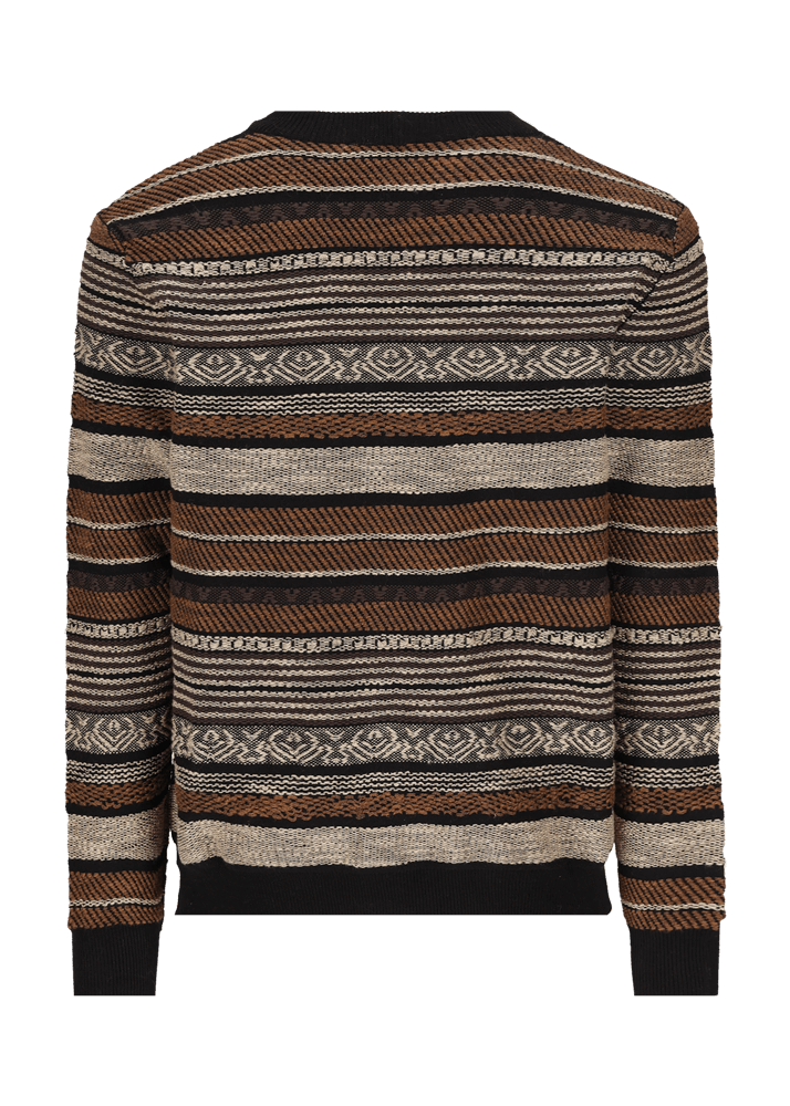 Luis Trenker Cardigan in maglia con motivo a righe modello Luwiago 2025