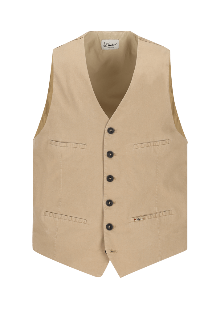 Luis Trenker Gilet in cotone elasticizzato modello Lusebastian Vendita