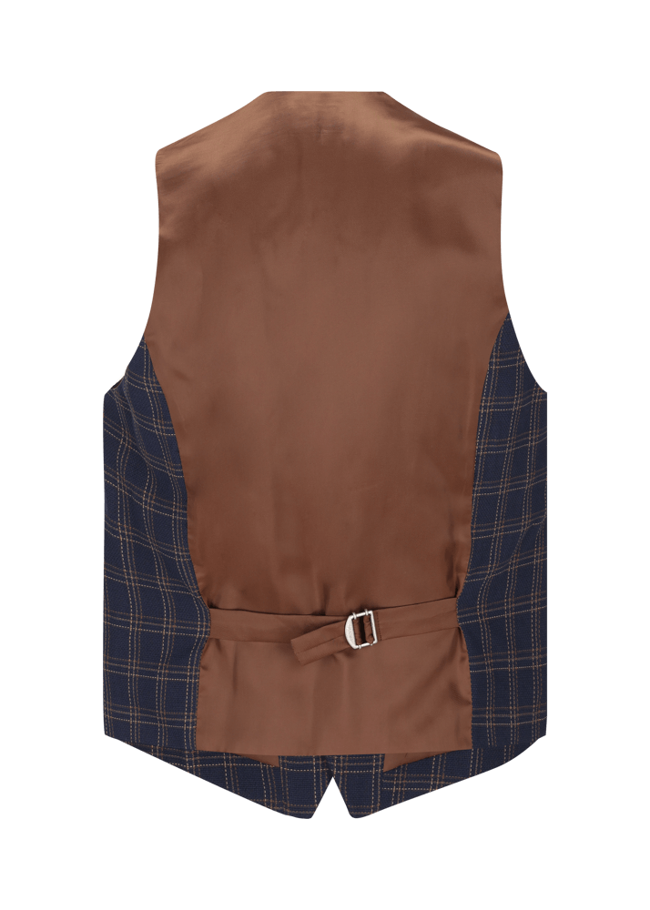 Luis Trenker Gilet con motivo a quadretti modello Lusebastian Promozione