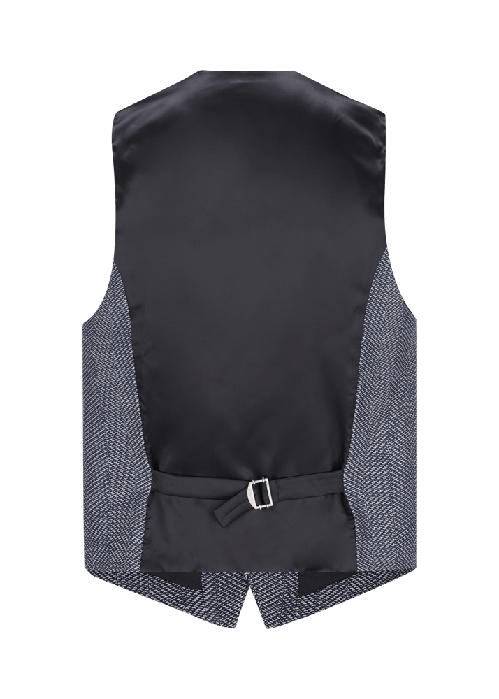Luis Trenker Gilet in jersey con motivo a spina di pesce modello Lusebastian Soddisfazione Garantita