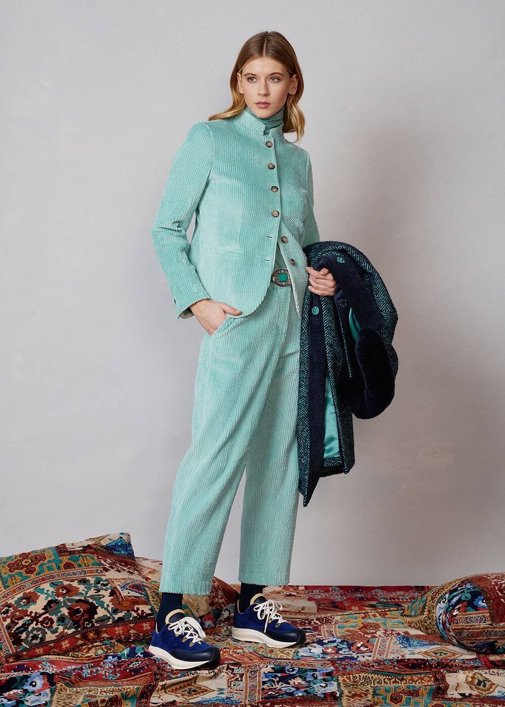 Luis Trenker Blazer in velluto a coste modello Luranda Sconto