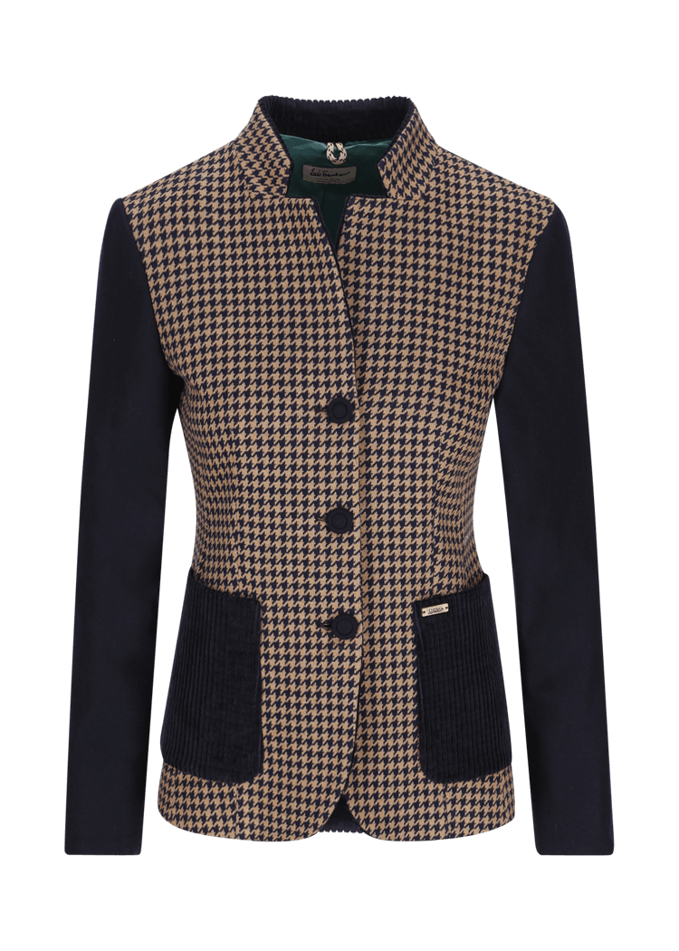 Luis Trenker Blazer realizzato in un mix di materiali modello Luromina