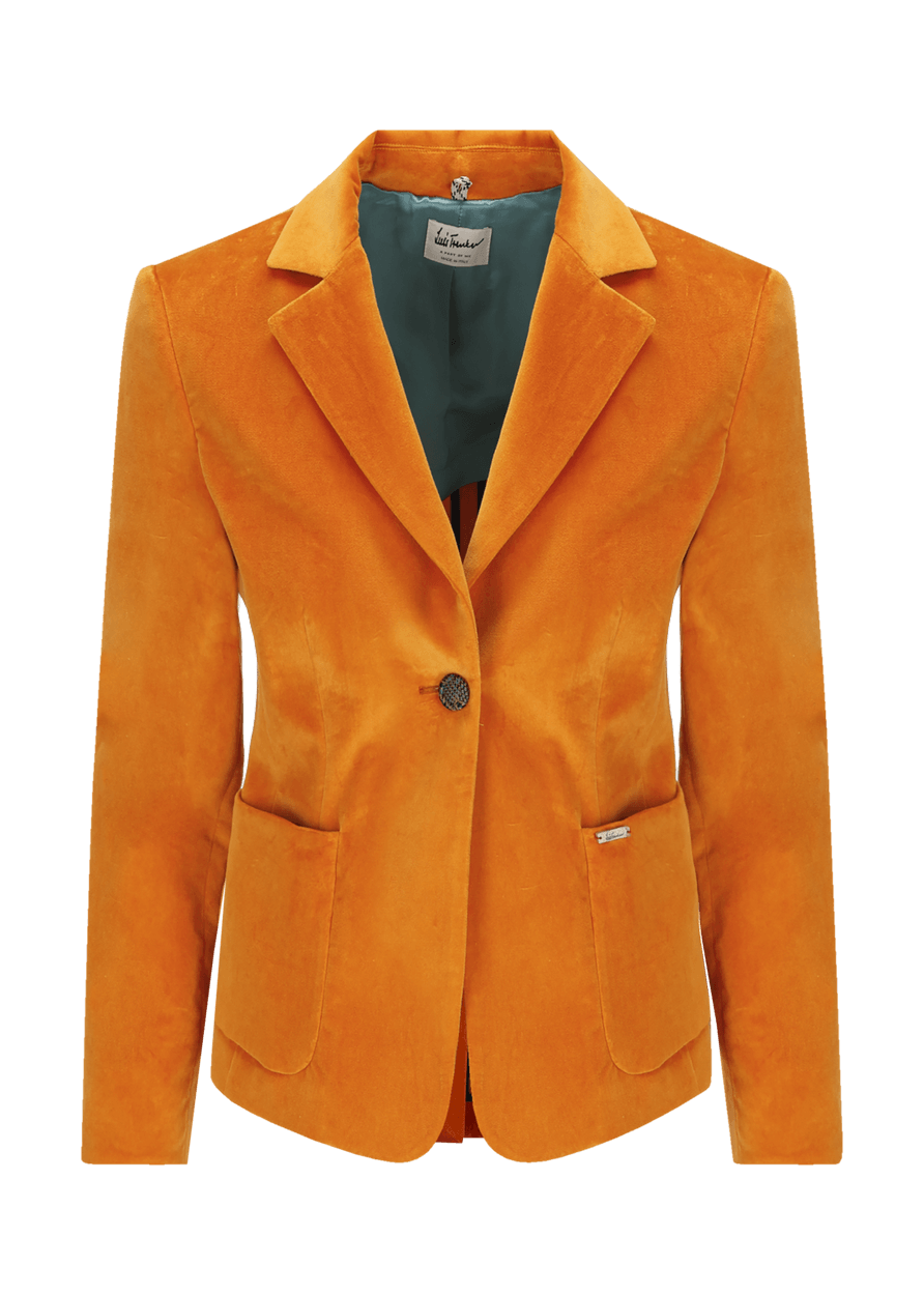 Luis Trenker Blazer in velluto con colletto a revers modello Luramea Saldi