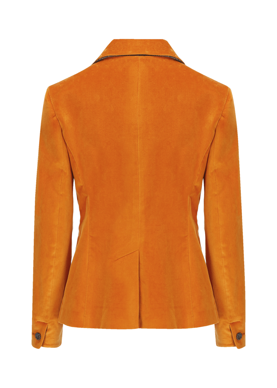 Luis Trenker Blazer in velluto con colletto a revers modello Luramea Saldi
