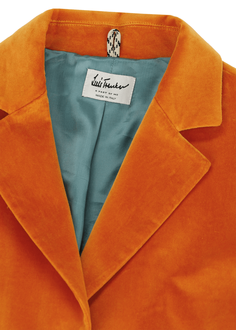 Luis Trenker Blazer in velluto con colletto a revers modello Luramea Saldi