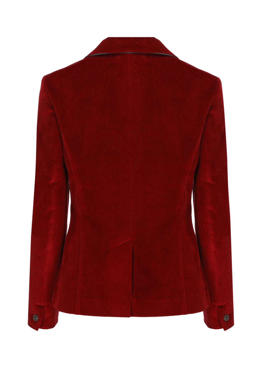 Luis Trenker Blazer in velluto con colletto a revers modello Luramea Offerte